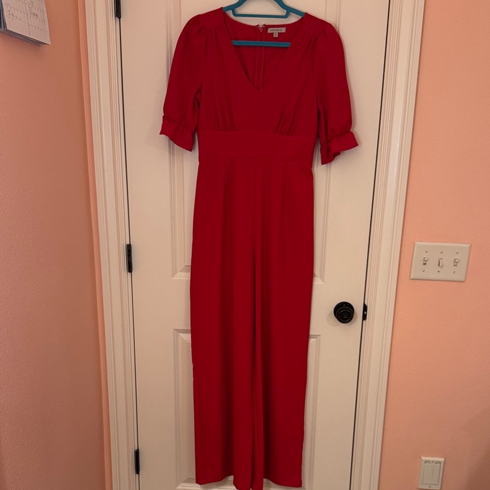 Wonderly Vibrant Red Jumpsuit
